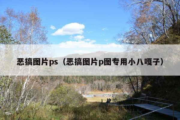 恶搞图片ps(恶搞图片p图专用小八嘎子)