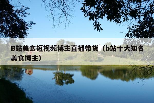 B站美食短视频博主直播带货(b站十大知名美食博主)