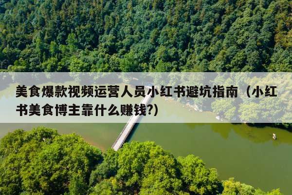 美食爆款视频运营人员小红书避坑指南(小红书美食博主靠什么赚钱?)