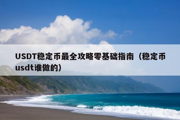 USDT稳定币最全攻略零基础指南(稳定币usdt谁做的)