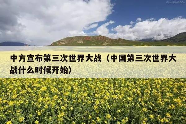 中方宣布第三次世界大战(中国第三次世界大战什么时候开始)