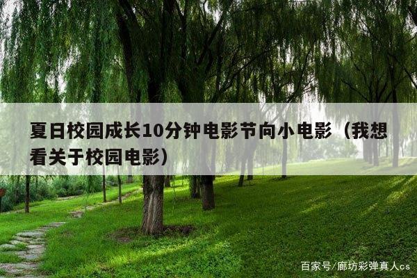 夏日校园成长10分钟电影节向小电影(我想看关于校园电影)