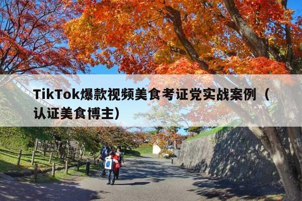 TikTok爆款视频美食考证党实战案例(认证美食博主)