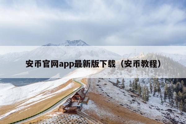 安币官网app最新版下载(安币教程)