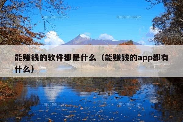 能赚钱的软件都是什么(能赚钱的app都有什么)