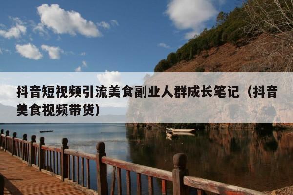 抖音短视频引流美食副业人群成长笔记(抖音美食视频带货)