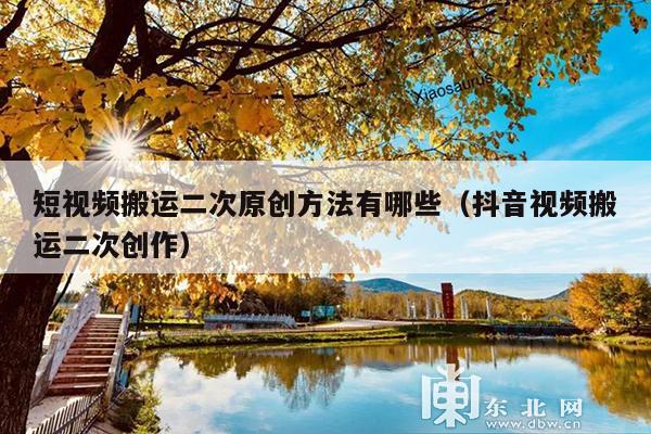 短视频搬运二次原创方法有哪些(抖音视频搬运二次创作)