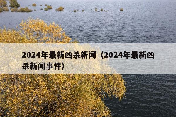 2024年最新凶杀新闻(2024年最新凶杀新闻事件)