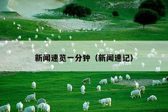 新闻速览一分钟(新闻速记)