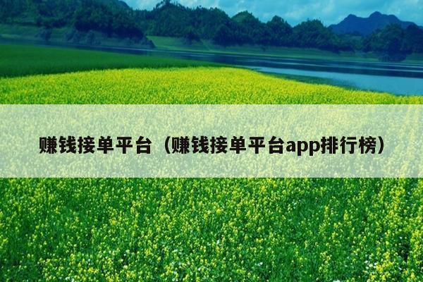 赚钱接单平台(赚钱接单平台app排行榜)