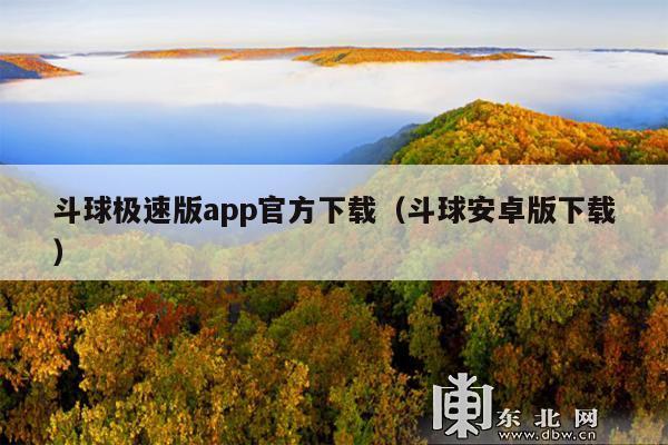 斗球极速版app官方下载(斗球安卓版下载)