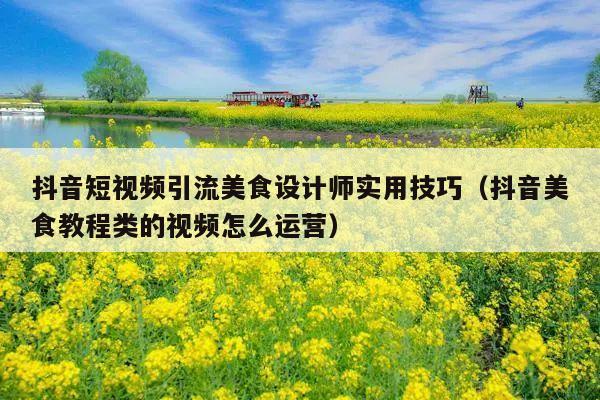 抖音短视频引流美食设计师实用技巧(抖音美食教程类的视频怎么运营)