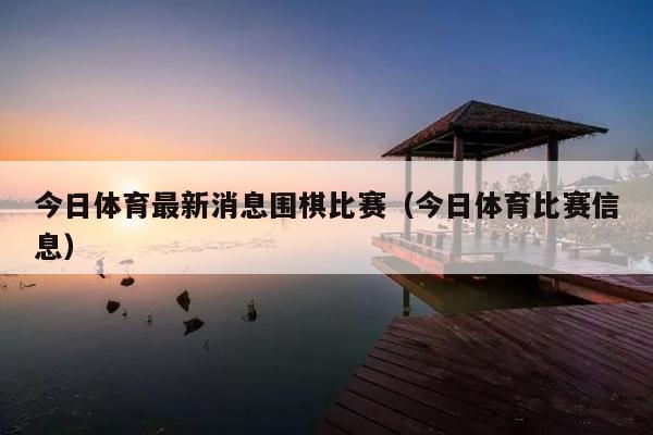 今日体育最新消息围棋比赛(今日体育比赛信息)