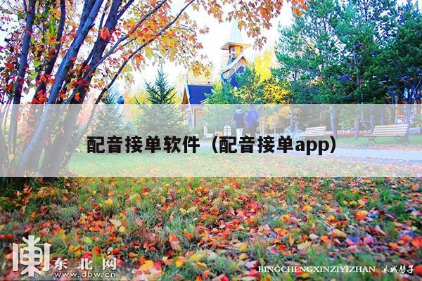 配音接单软件(配音接单app)