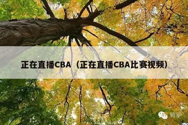 正在直播CBA(正在直播CBA比赛视频)