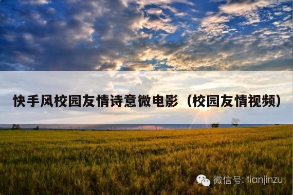 快手风校园友情诗意微电影(校园友情视频)