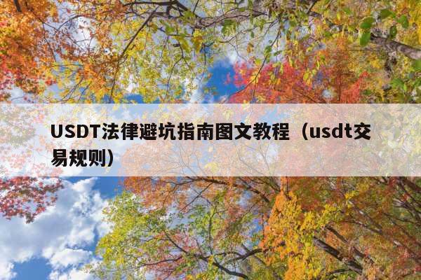 USDT法律避坑指南图文教程(usdt交易规则)