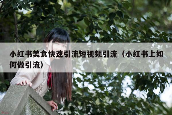 小红书美食快速引流短视频引流(小红书上如何做引流)
