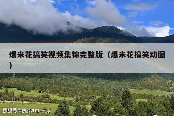 爆米花搞笑视频集锦完整版(爆米花搞笑动图)