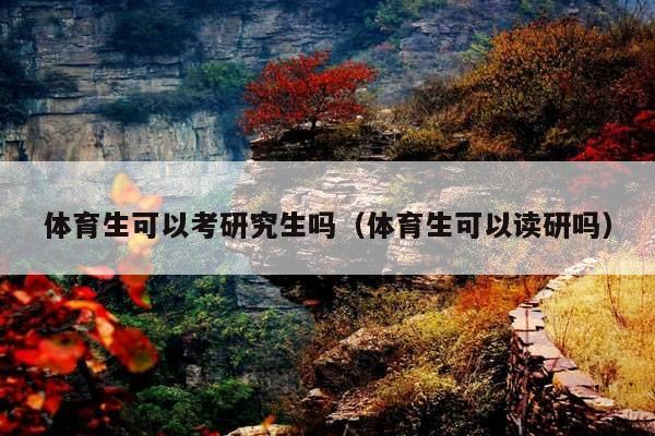 体育生可以考研究生吗(体育生可以读研吗)