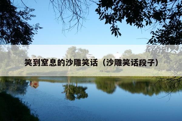 笑到窒息的沙雕笑话(沙雕笑话段子)