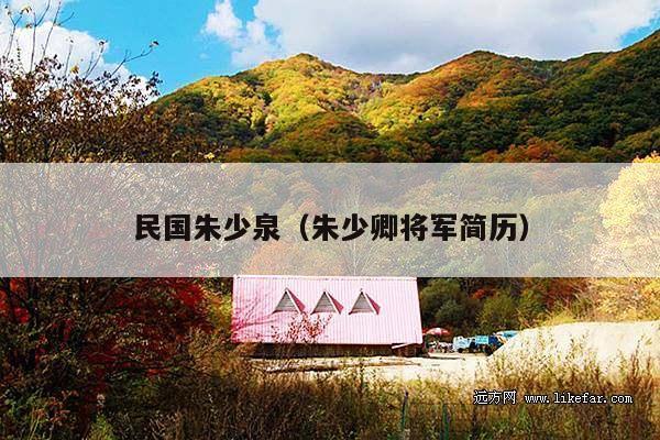 民国朱少泉(朱少卿将军简历)