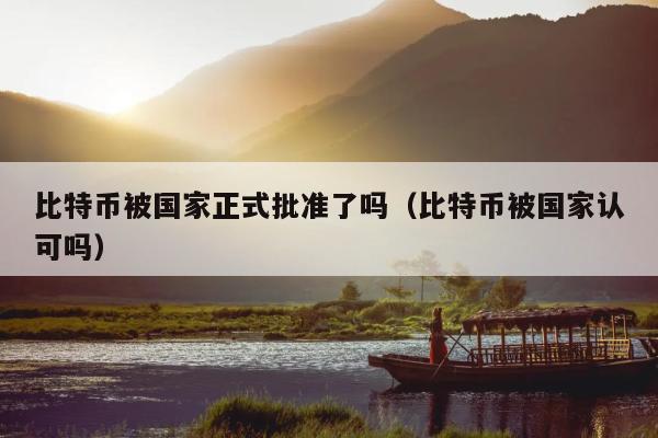 比特币被国家正式批准了吗(比特币被国家认可吗)