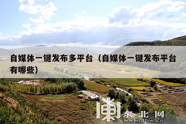 自媒体一键发布多平台(自媒体一键发布平台有哪些)