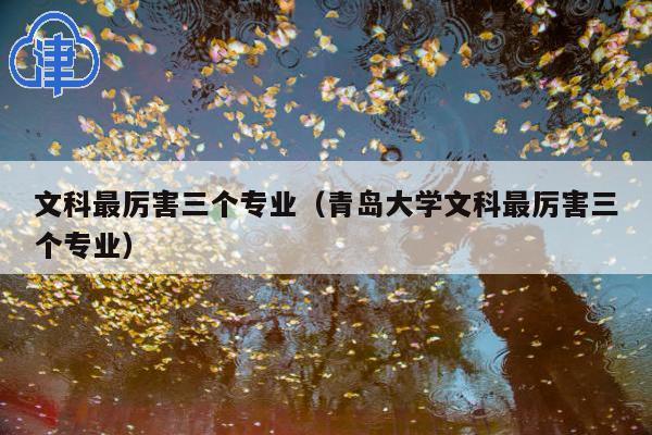 文科最厉害三个专业(青岛大学文科最厉害三个专业)