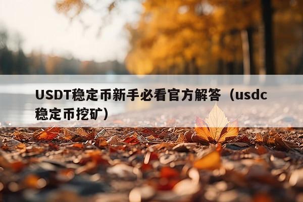 USDT稳定币新手必看官方解答(usdc稳定币挖矿)