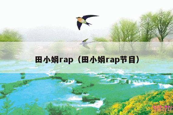 田小娟rap(田小娟rap节目)