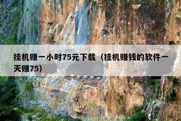 挂机赚一小时75元下载(挂机赚钱的软件一天赚75)