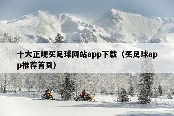 十大正规买足球网站app下载(买足球app推荐首页)