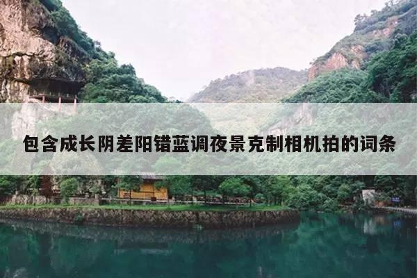 包含成长阴差阳错蓝调夜景克制相机拍的词条