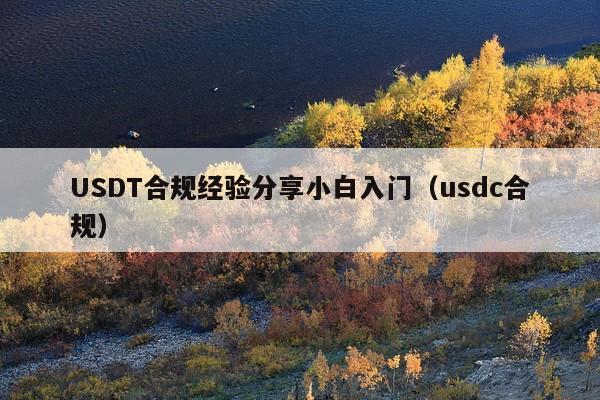 USDT合规经验分享小白入门(usdc合规)