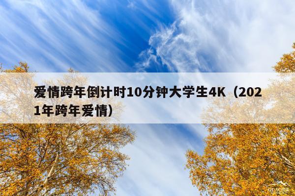 爱情跨年倒计时10分钟大学生4K(2021年跨年爱情)