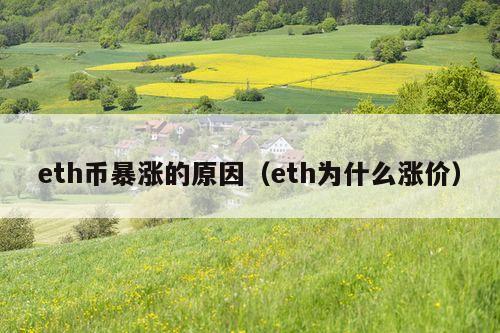eth币暴涨的原因(eth为什么涨价)