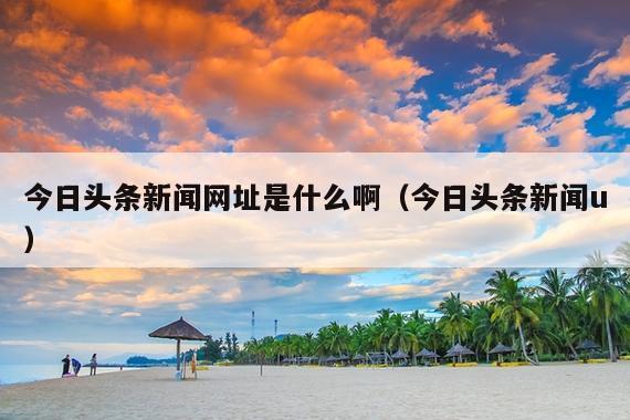 今日头条新闻网址是什么啊(今日头条新闻u)