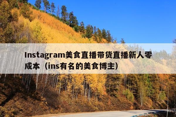 Instagram美食直播带货直播新人零成本(ins有名的美食博主)
