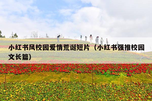 小红书风校园爱情荒诞短片(小红书强推校园文长篇)