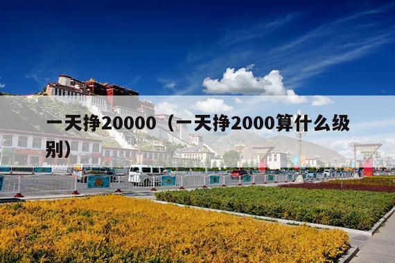 一天挣20000(一天挣2000算什么级别)