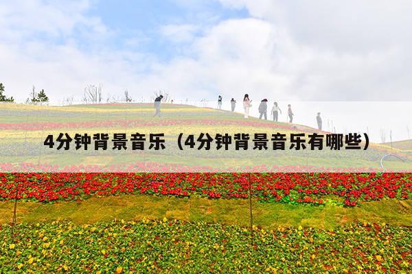 4分钟背景音乐(4分钟背景音乐有哪些)