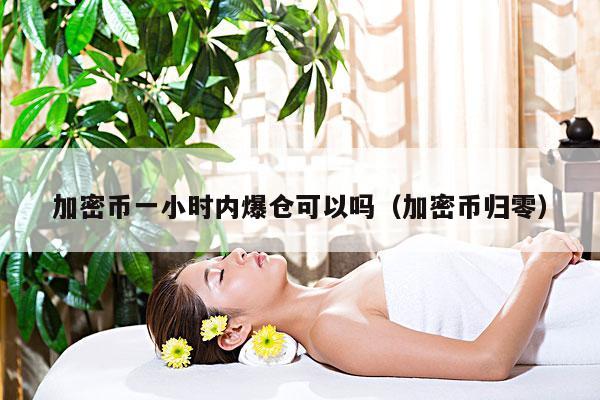 加密币一小时内爆仓可以吗(加密币归零)