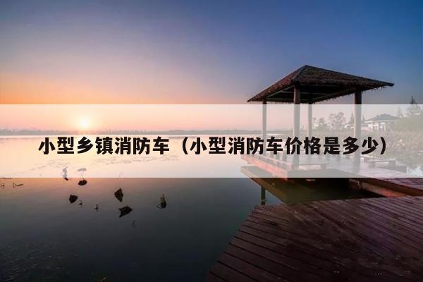 小型乡镇消防车(小型消防车价格是多少)