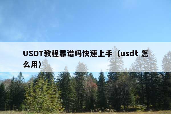 USDT教程靠谱吗快速上手(usdt 怎么用)