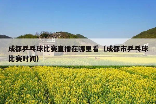 成都乒乓球比赛直播在哪里看(成都市乒乓球比赛时间)