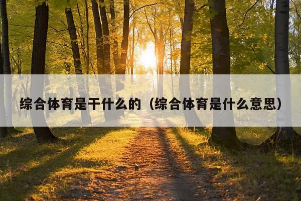 综合体育是干什么的(综合体育是什么意思)